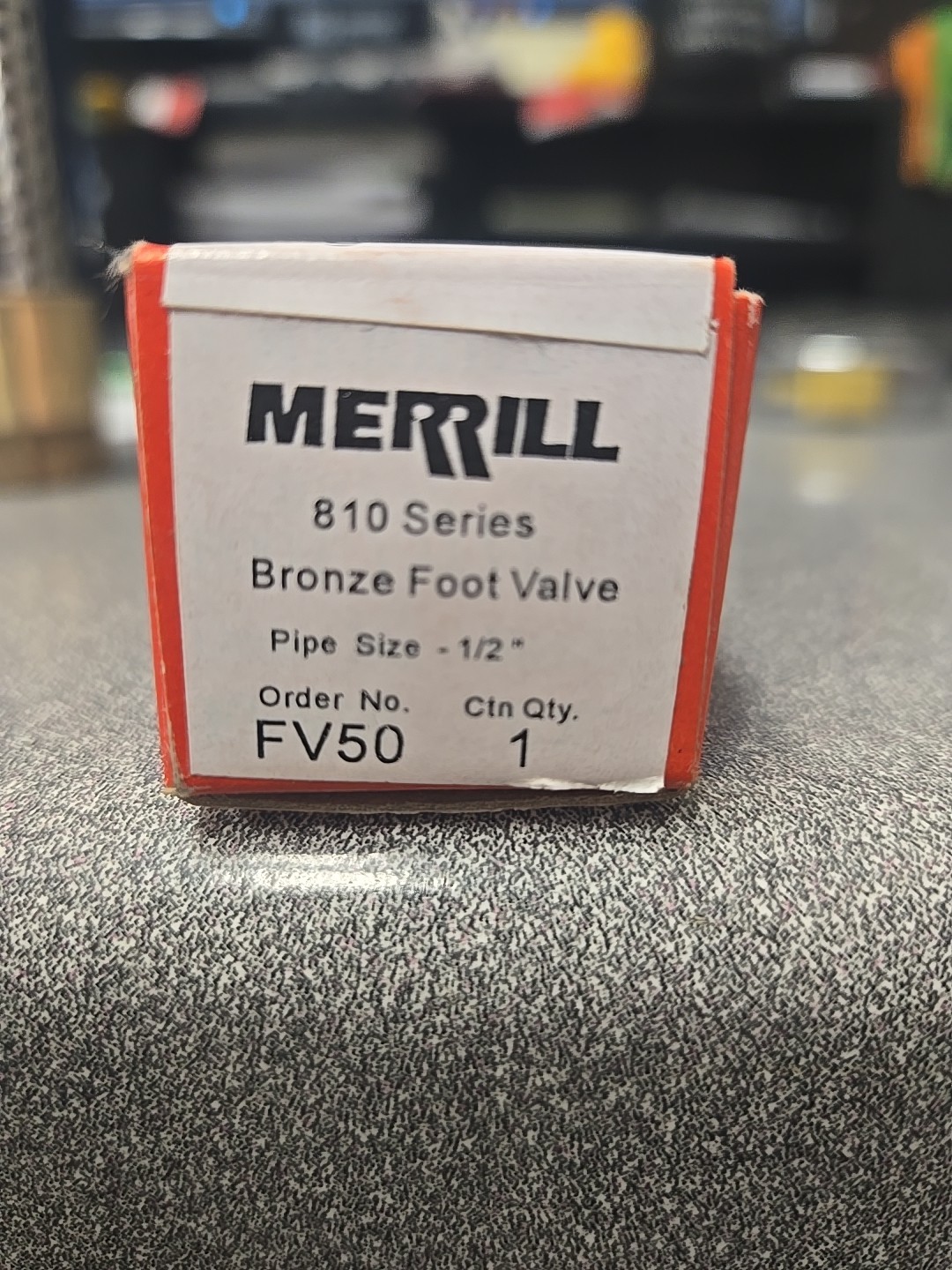 MERRILL 810 BRASS 1/2IN FOOT VALVE W/STAINLESS STEEL STRAINER *BRAND NEW IN BOX*