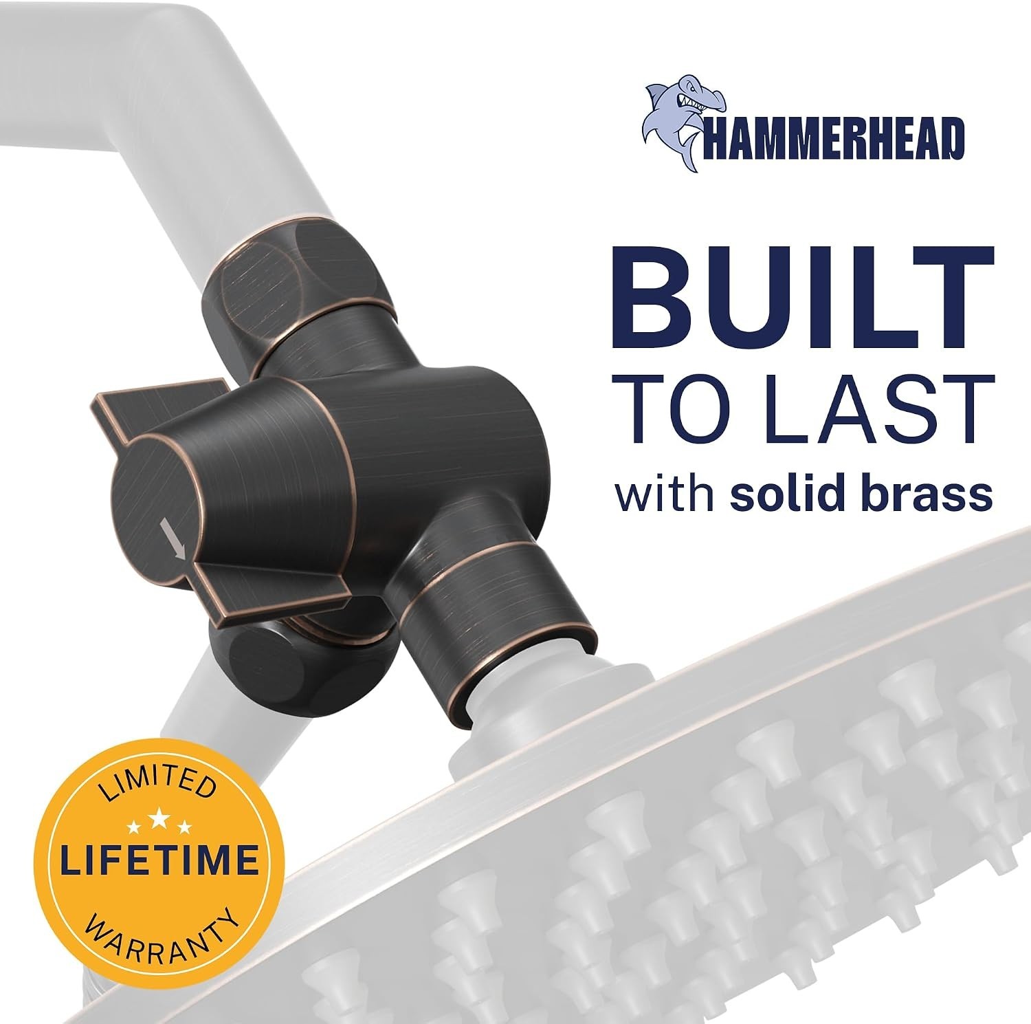 Dual Shower Head Diverter, Oil Rubbed Bronze