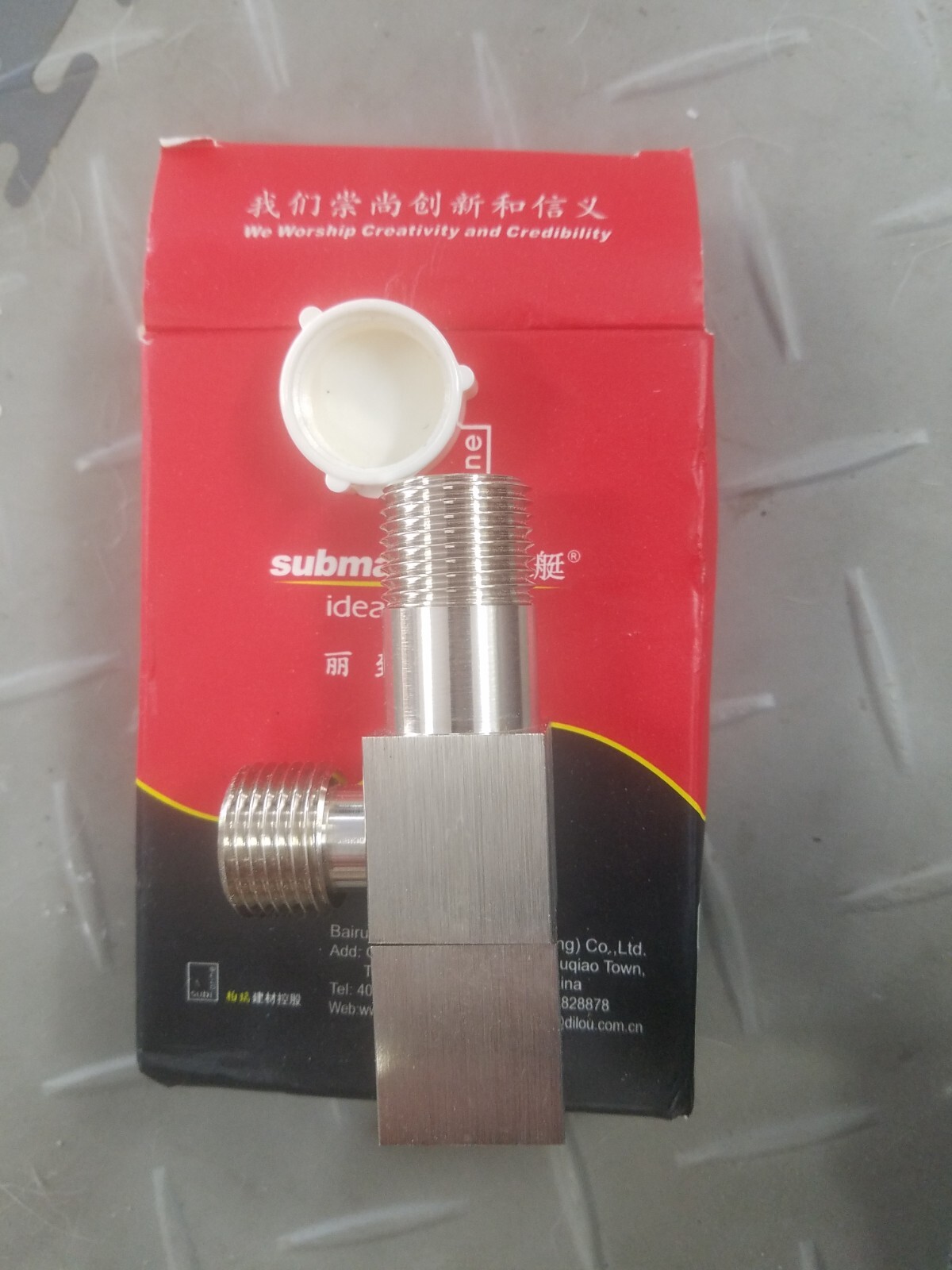 modern square angle stop valve