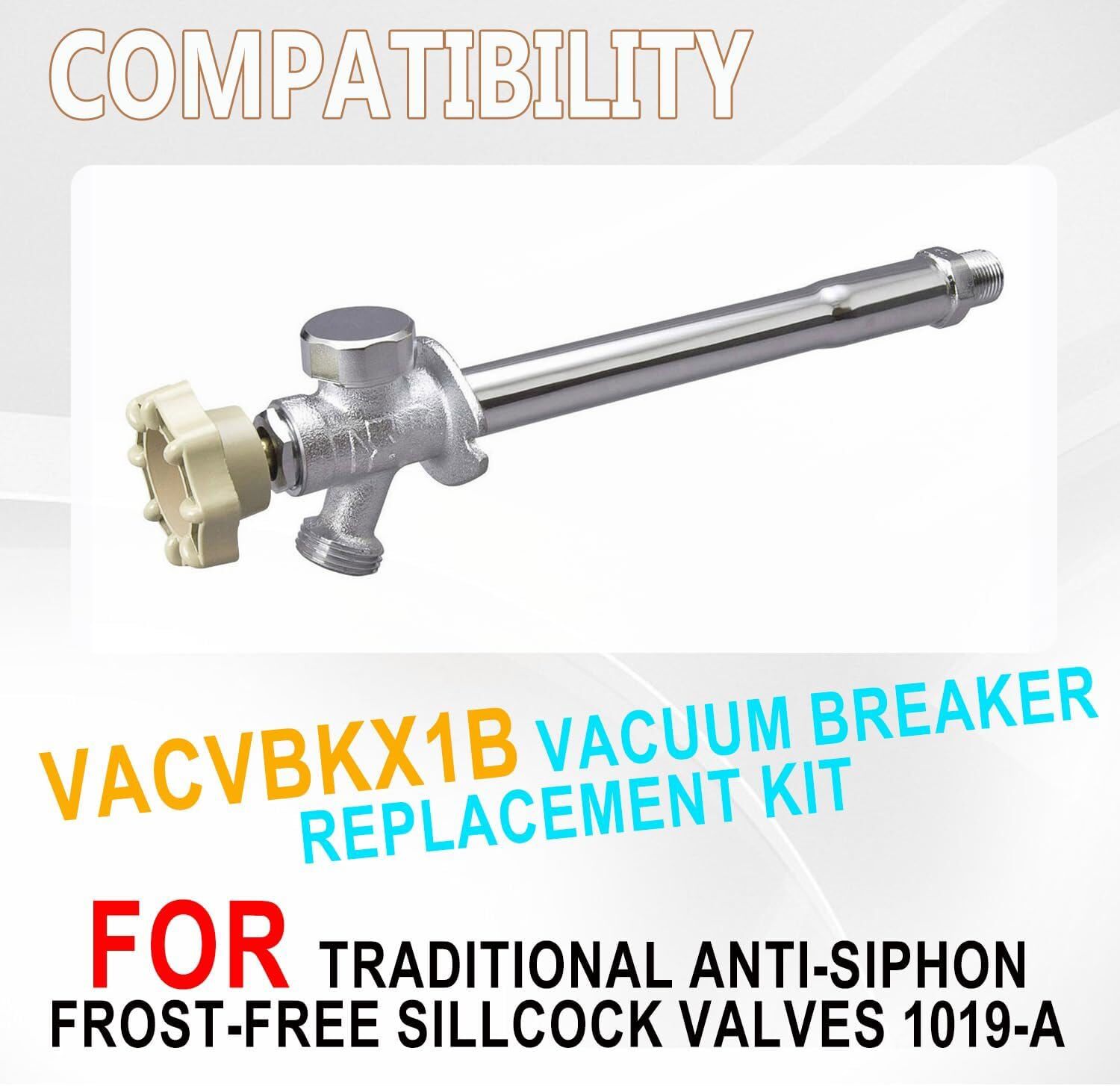 Vacuum Breaker Kit for Traditional Anti-Siphon Frost-Free Sillcock Valves