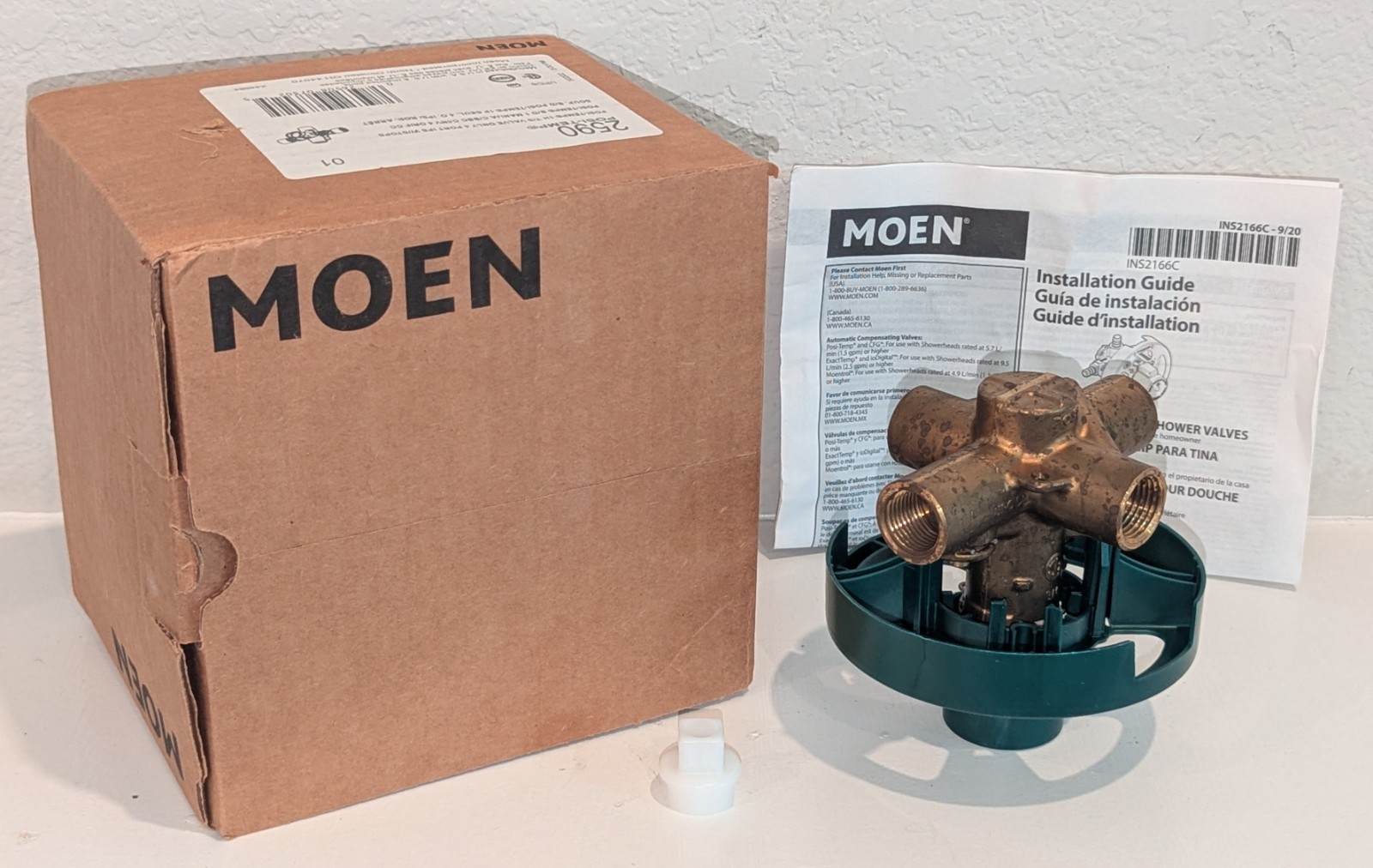 Moen 1/2 Inch IPS Posi-Temp Pressure Balancing Rough-In Valve (With Stops) T2