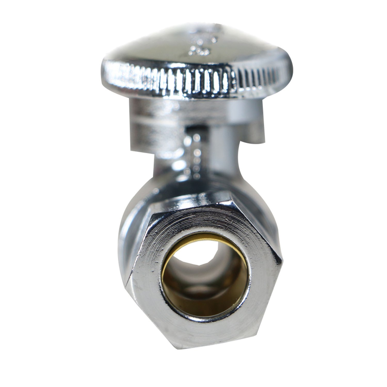 1 PIECE 1/2″ PEX X 3/8″OD BRASS 1/4 TURN STRAIGHT STOP VALVE (LEAD-FREE)