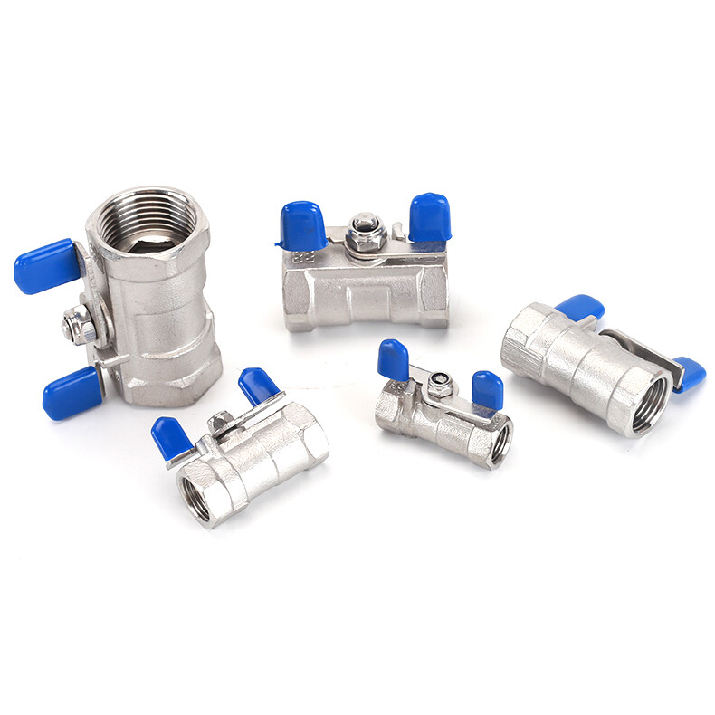 1/4″ 3/8″ – 1″ Stainless Steel Ball Valve One-Piece Butterfly Handle SS304 2-Way