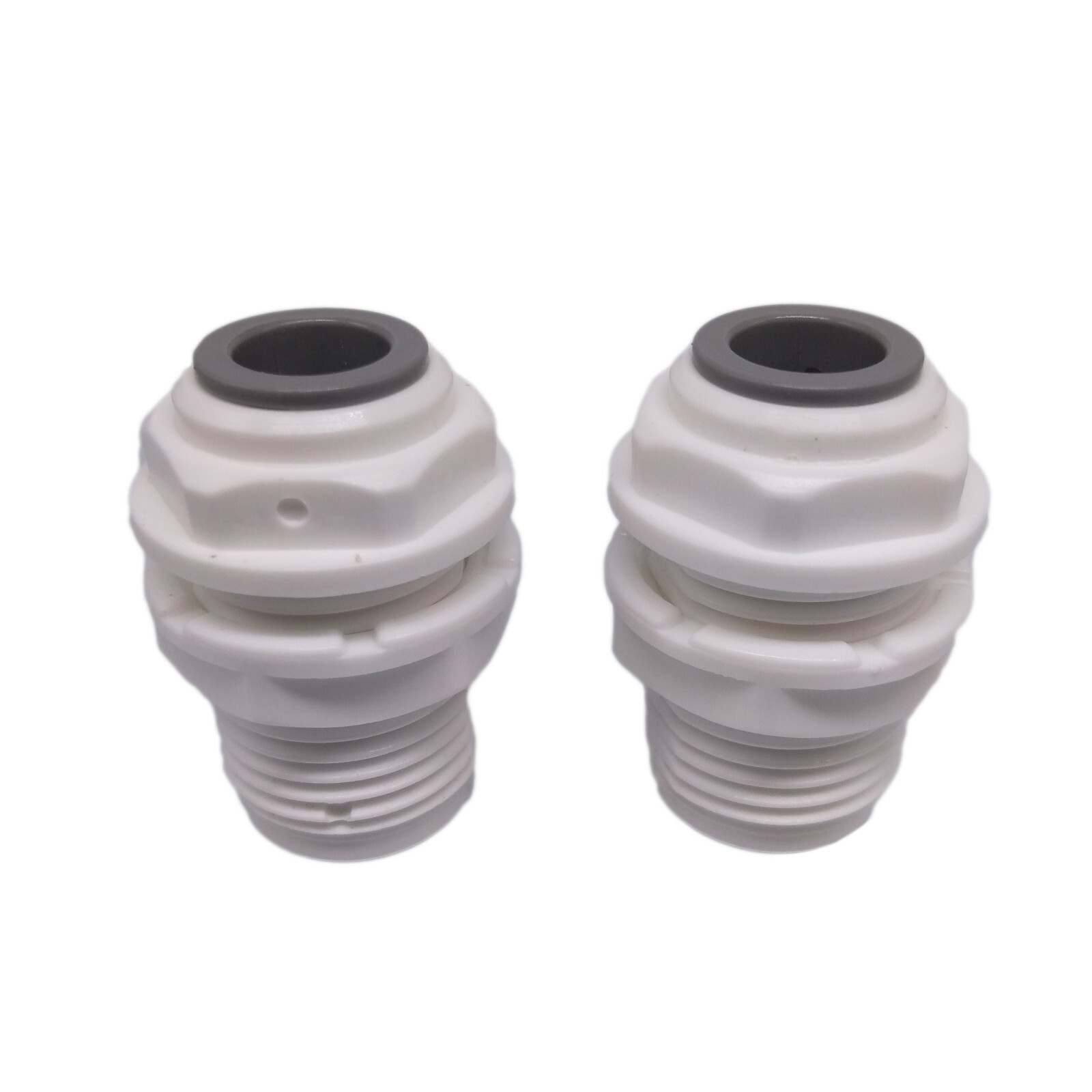 US Stock 2pcs 3/8″ to 3/8″ Quick Connect Bulkhead Connector Push Fit