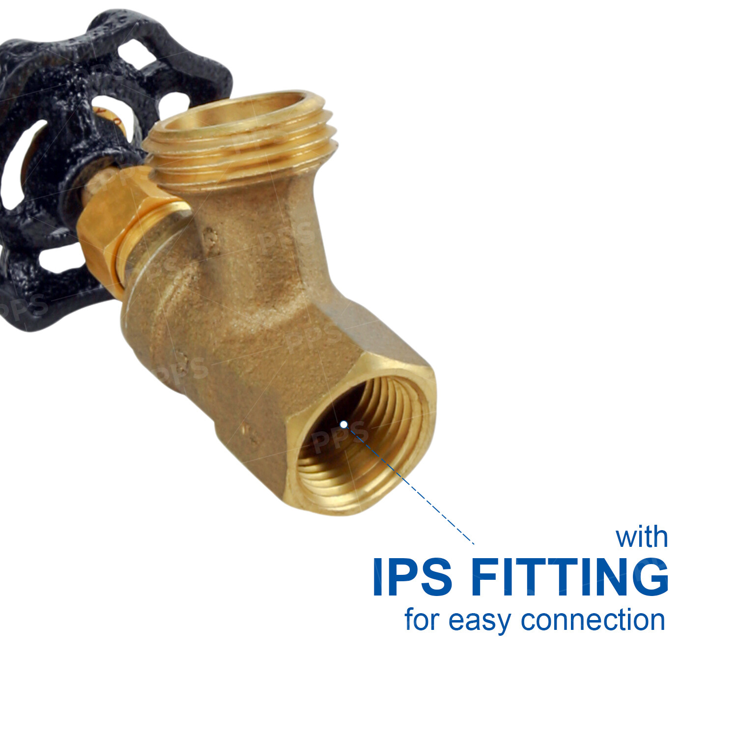 Midline Valve Boiler Drain Valve with Stuffing Box 1/2″in FIP x 3/4″in MHT Brass