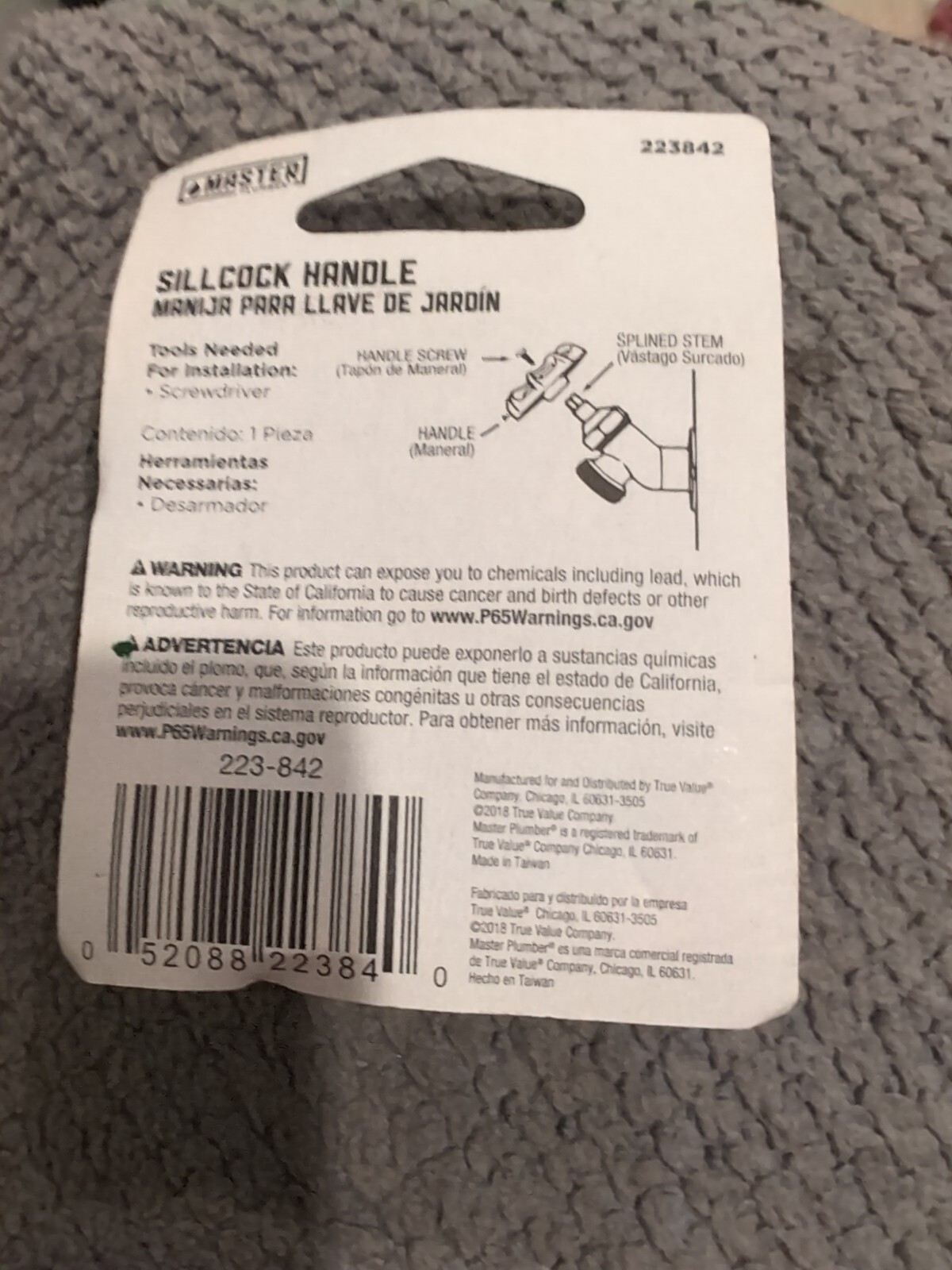Master Plumber Round 12-Point Sillcock Handle Broach Valve Wheel Handle
