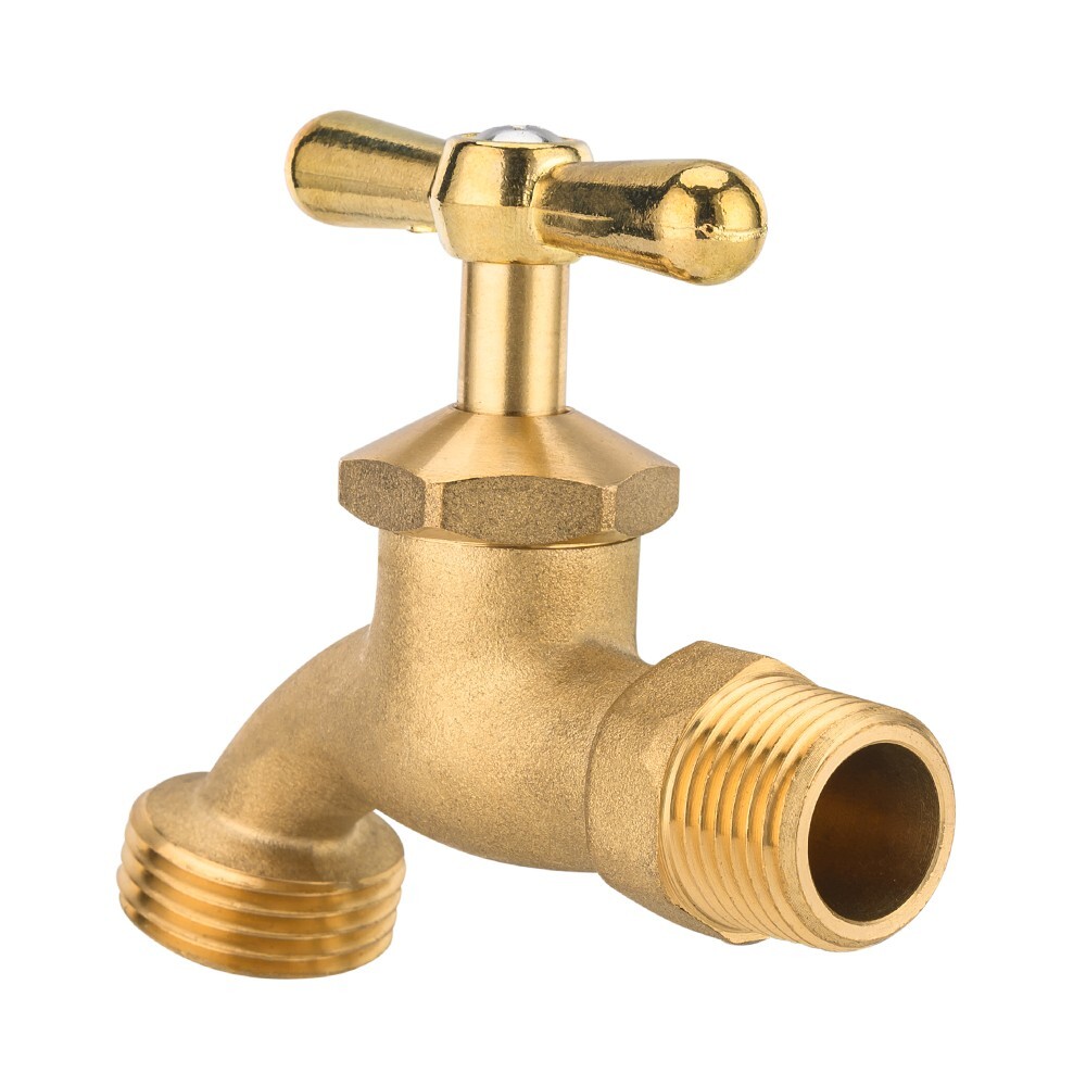 10 PCS EFIELD Outdoor Garden Hose Faucet /Valve 1/2″ Male NPT×3/4″ Male GHT