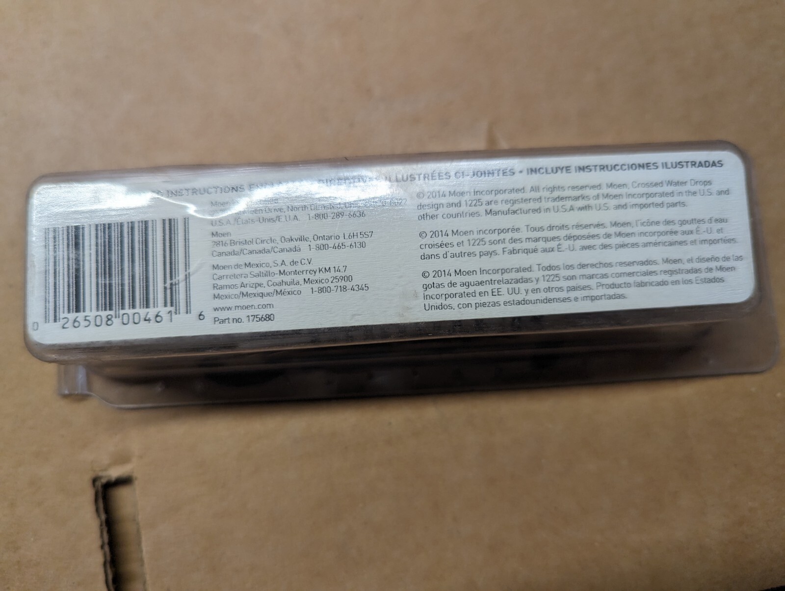OEM MOEN # 1225B, 175680 Single-Handle Faucet Cartridge