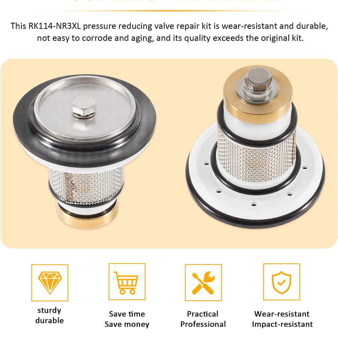 1-1/4” Pressure Reducing Valve Repair Kit for Models NR3 and NR3XL