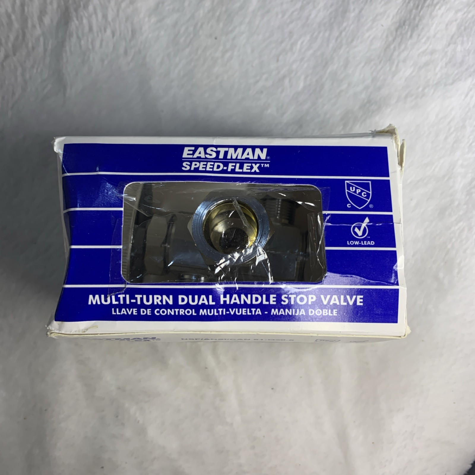 5/8 Inch OD Compression x 3/8 Inch 1/2 In Nom Dual Outlet Chrome Plated 04352LF