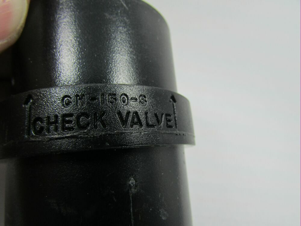 3 Black Plastic PVC Sump Pump Check Valve CH-150-S 1.907″ OD x 1.682″ ID Solvent