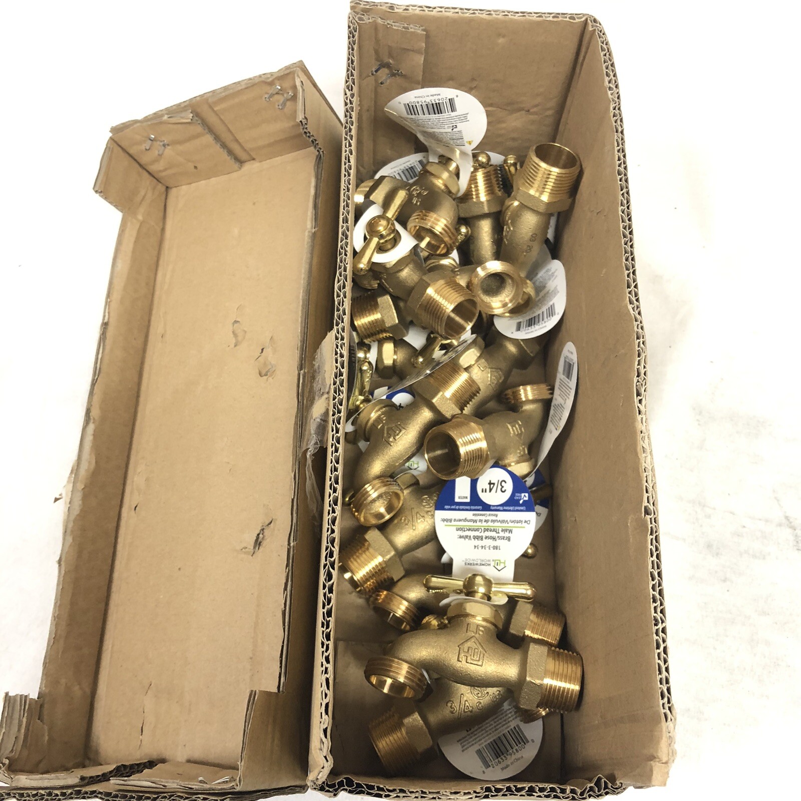 Homewerks Worldwide 180-3-34-34 Brass Hose Bibb Valve New Male Thread Connection