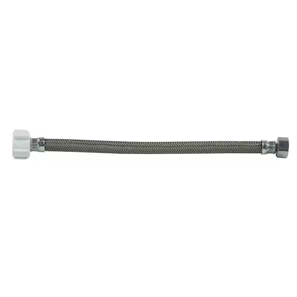 1/2 In. FIP X 7/8 In. Ballcock Nut X 12 In. Braided Polymer Toilet Connector