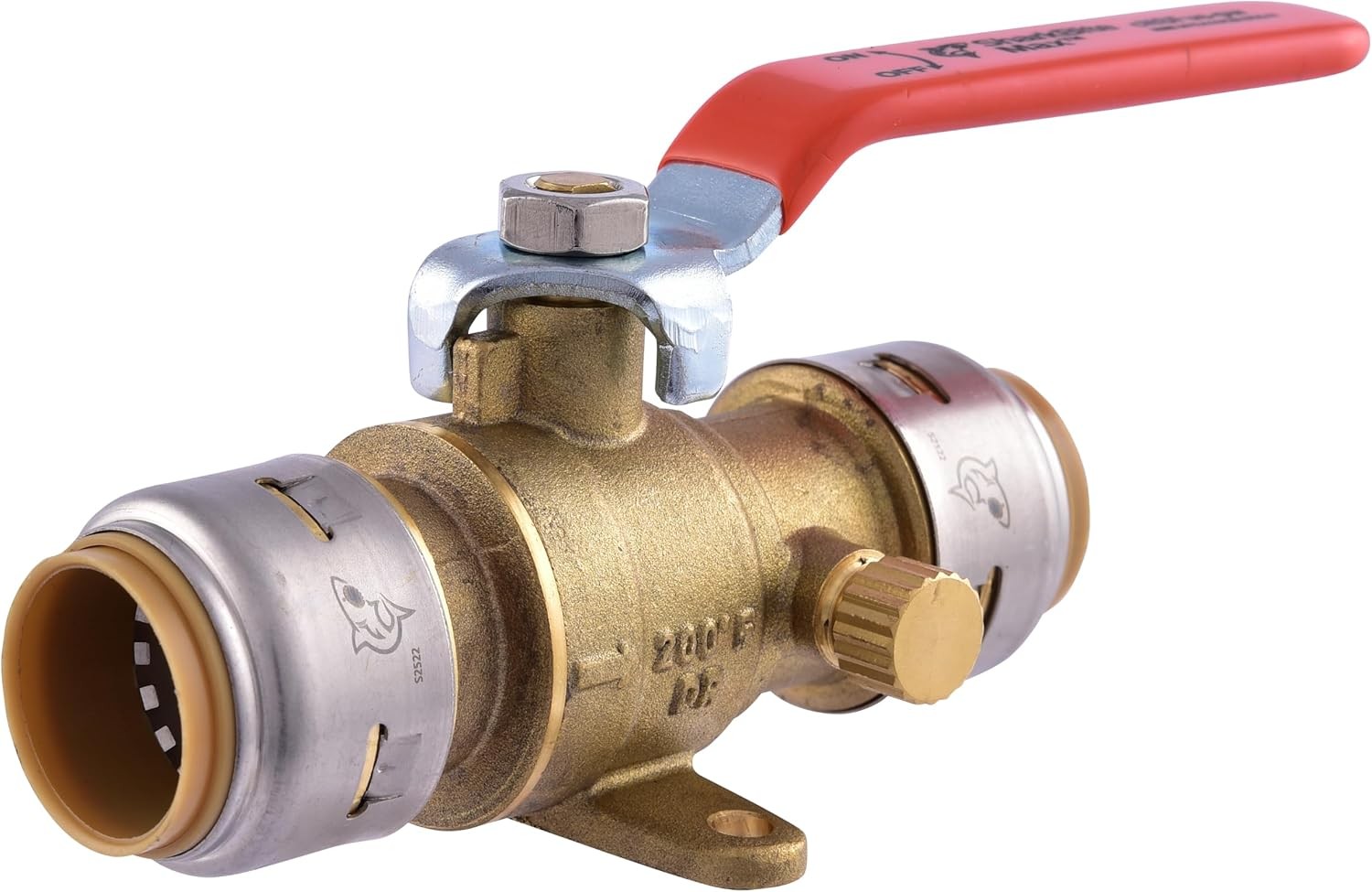 3/4″ Push-to-Connect Brass Ball Valve w/ Drain Vent UR24616A