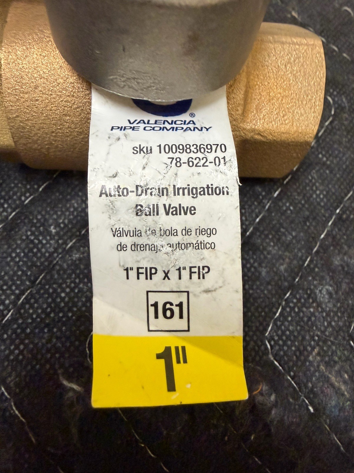 VPC 1″ Brass Ball Valve Auto-Drain Irrigation Outdoor Safe 1″ FIP x 1″ FIP New