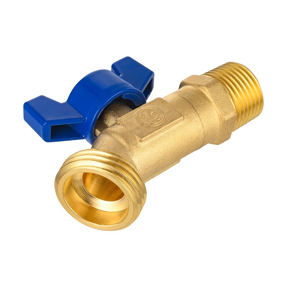 5 PCS EFIELD 1/4Turn Spigot ,Outdoor Brass Valve 1/2″ Male NPT Inlet x3/4″ MHT