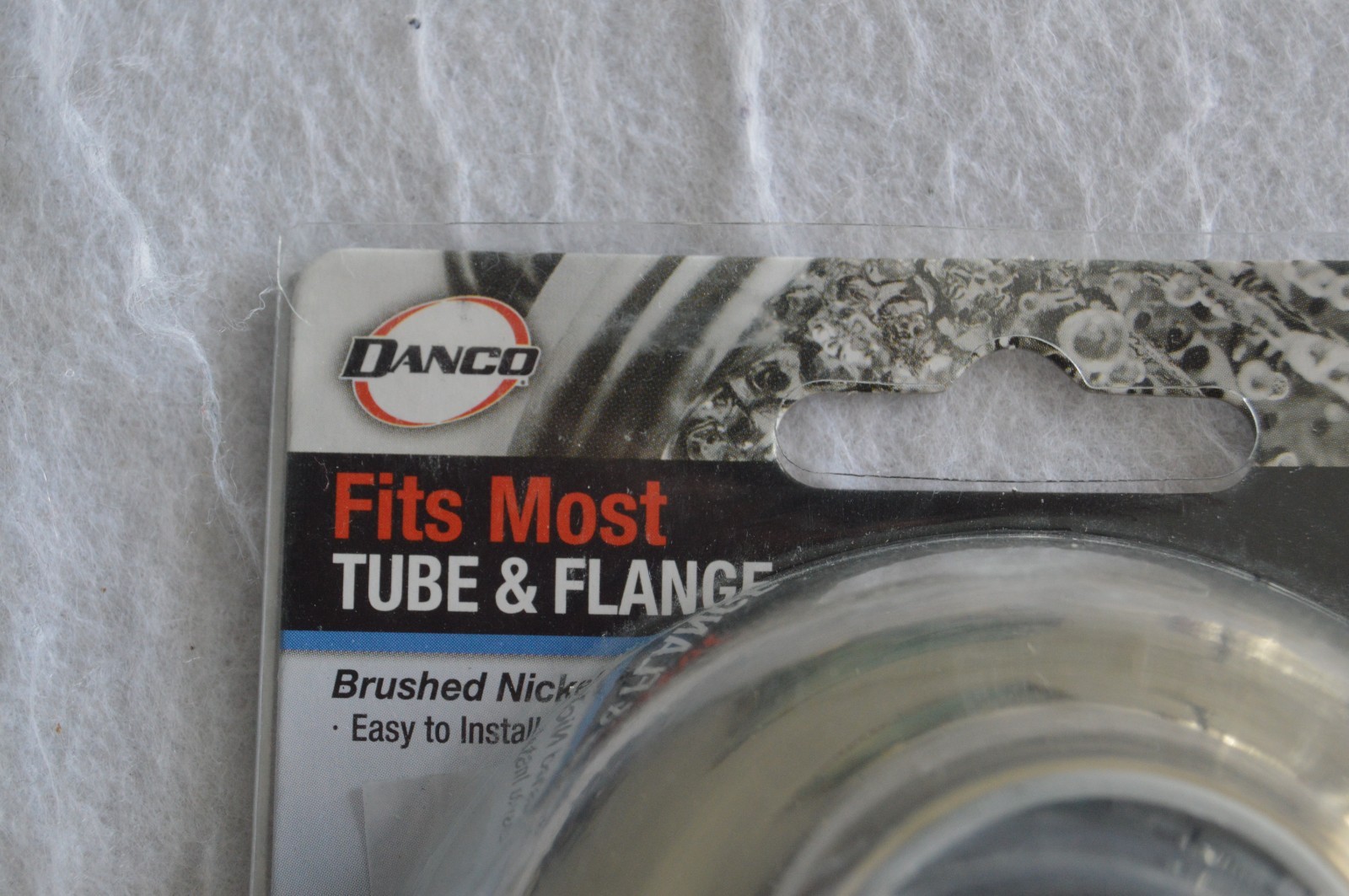 1 Pair Danco Universal Tube and Flange Brushed Nickel 10308