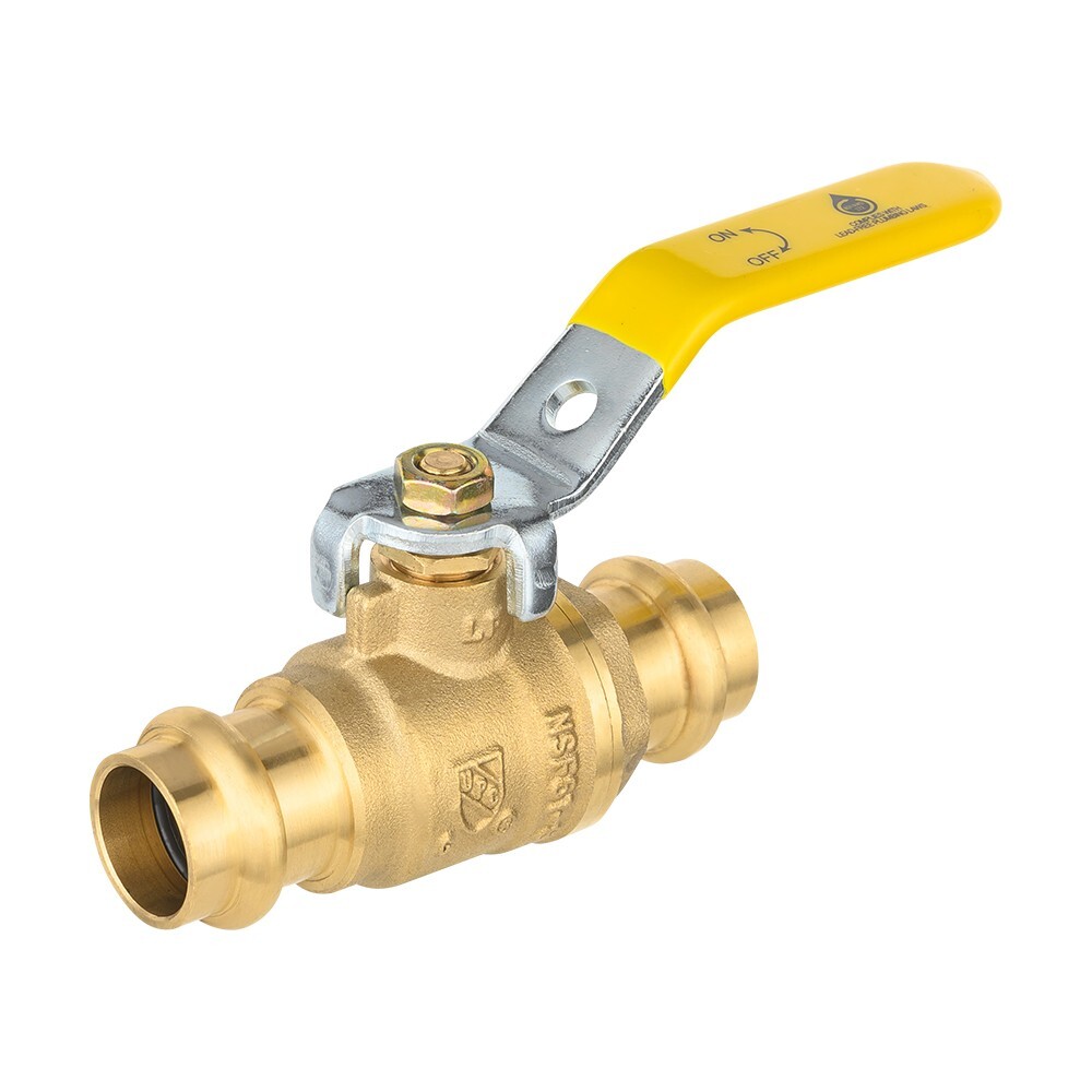 5 PCS 1/2″ X 1/2″ Press Fit Full Port Ball Valves, 1/4- Turn, Lead Free Brass,