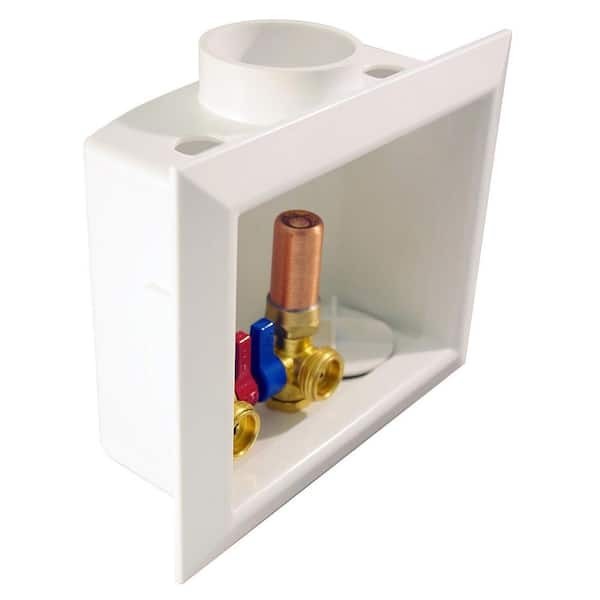 Tectite 1/2″ Push-to-Connect x 3/4″ Male Washing Machine Valves with Outlet Box