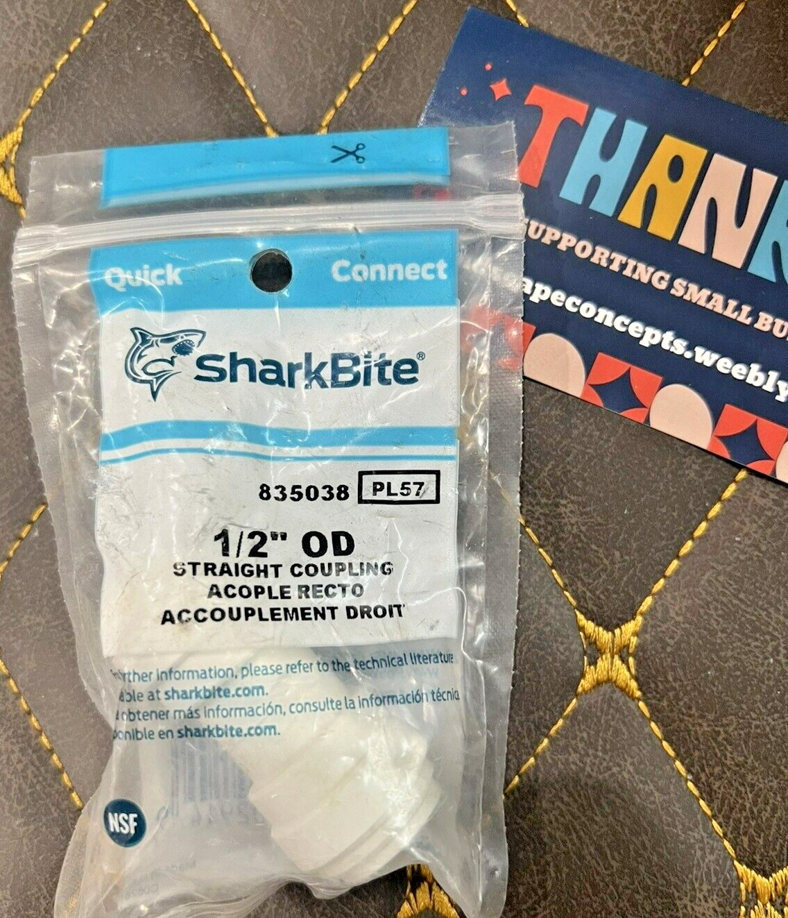SharkBite Straight coupling 1/2″OD quick connect (60 – 150 psi) – Plumbing Adapt