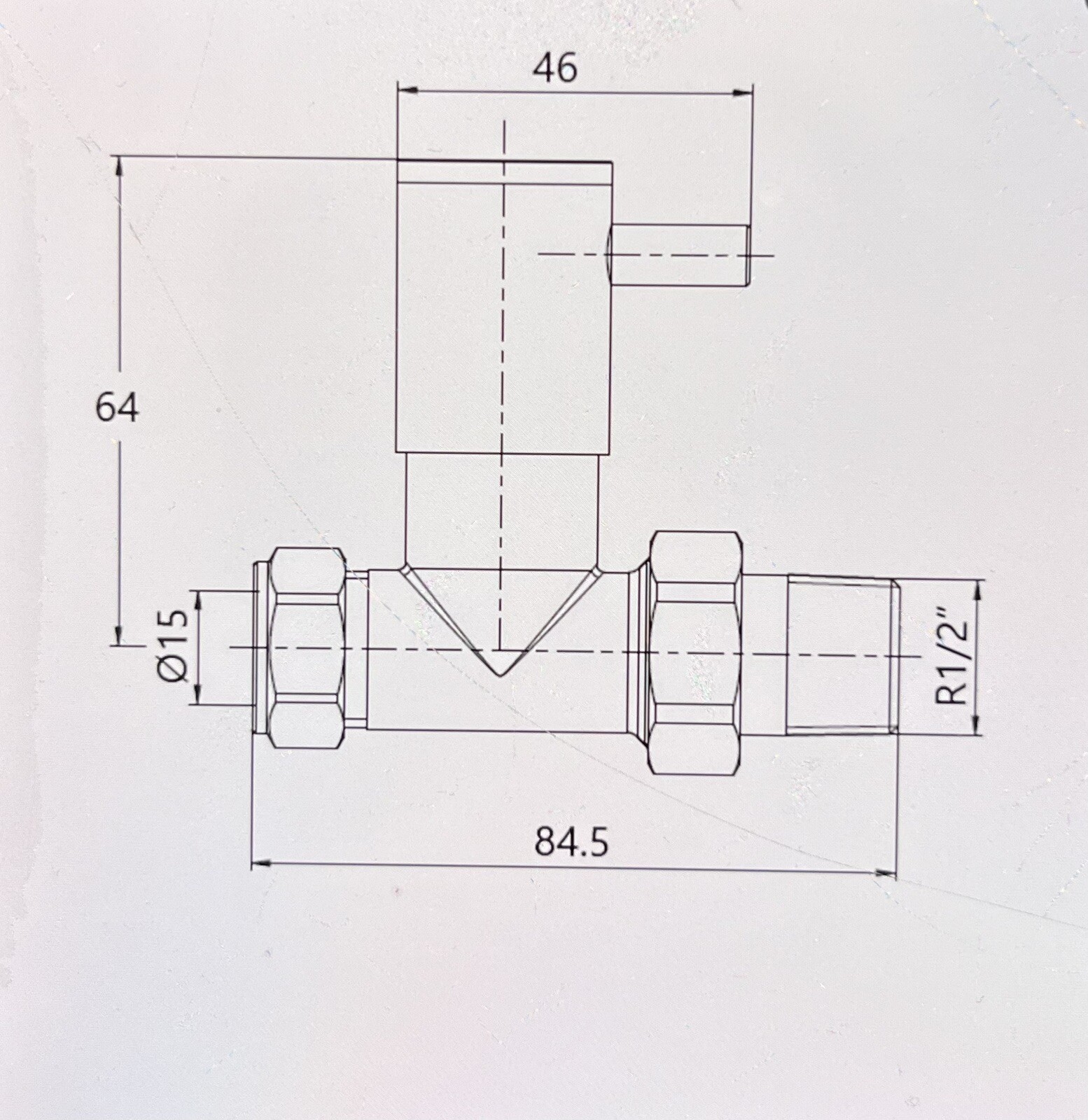 2 Minimalist Chrome Manual Straight Radiator Valves USA H plumbing 1/2” Pipes