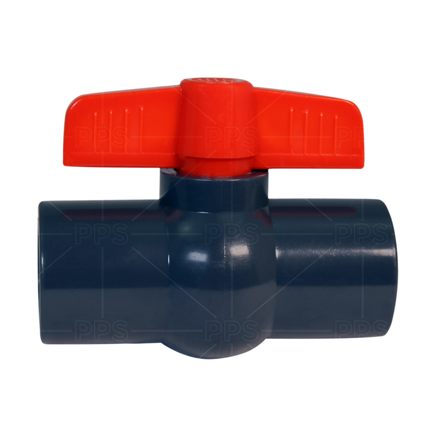 1/2 – 4 in. Gray Plastic Red T-Handle Threaded FIP PVC Ball Valve Ideal 80 Pipe
