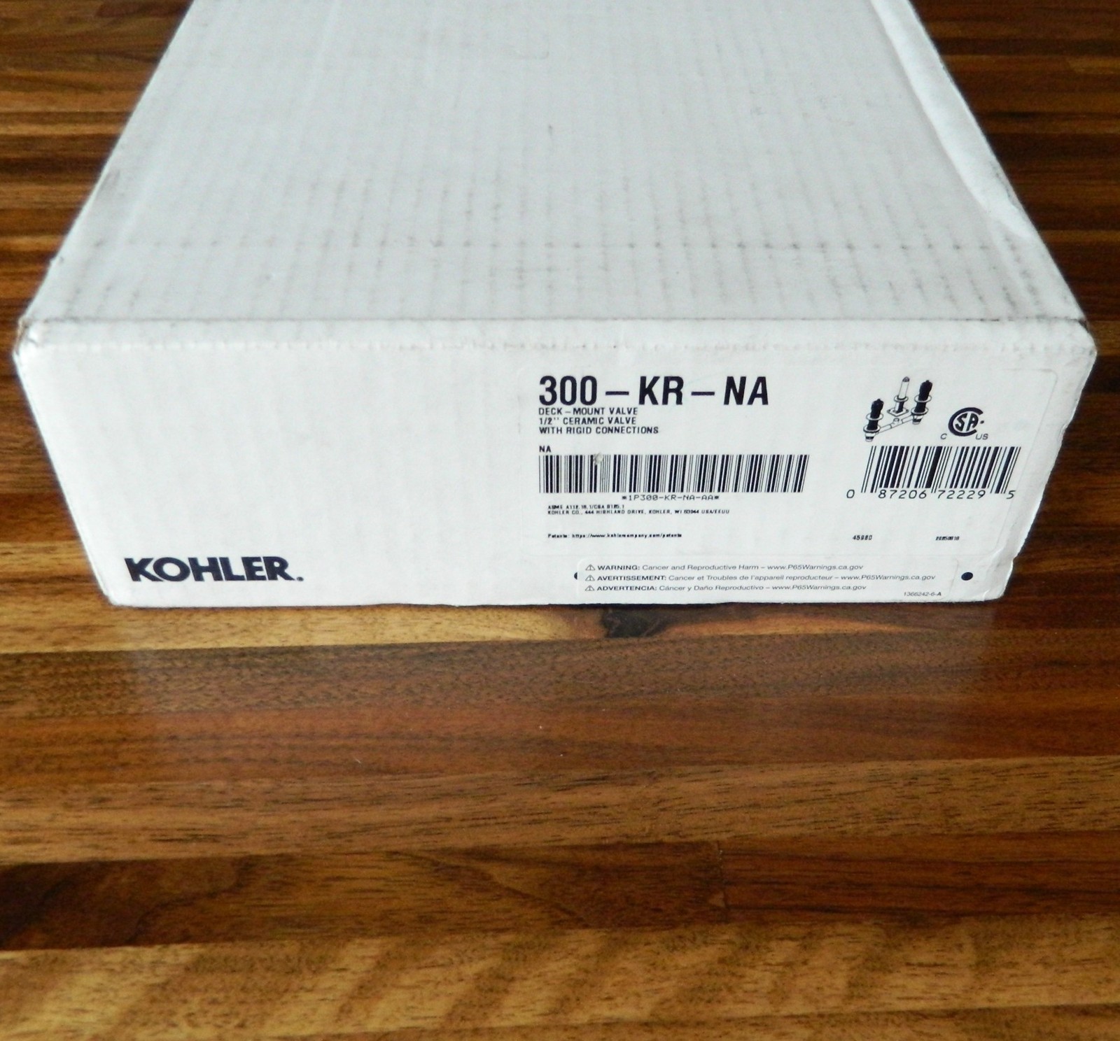 Kohler K-300-KR-NA 1/2″ Ceramic High-Flow Valve with Rigid Connections