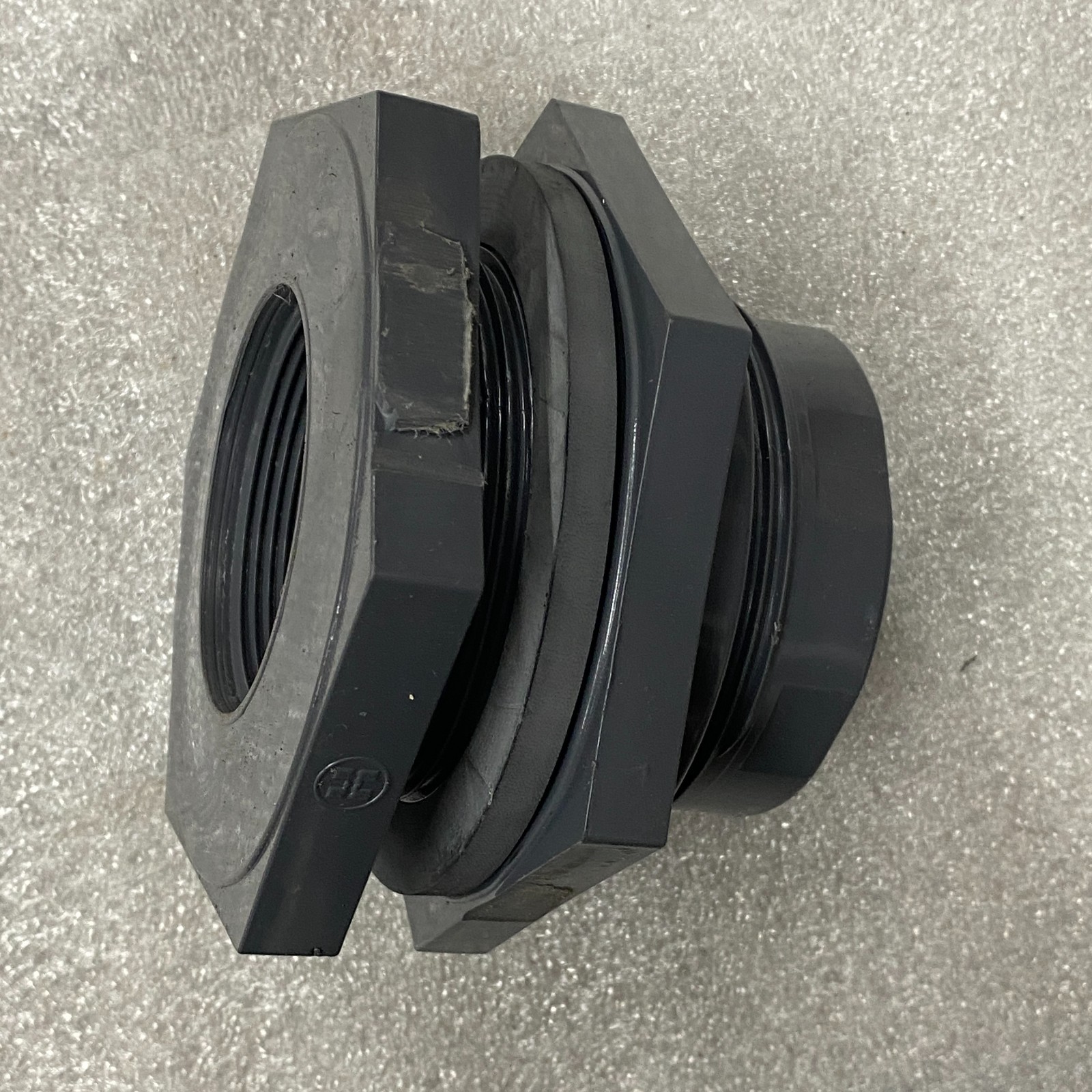 HAYWARD BF10200TXT Bulkhead Plastic Valve Fitting 2″ PVC Black