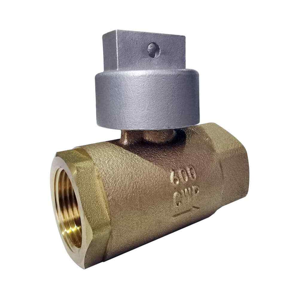 3/4 in. Bronze FNPT In-Line Irrigation Ball Valve with Automatic Drain