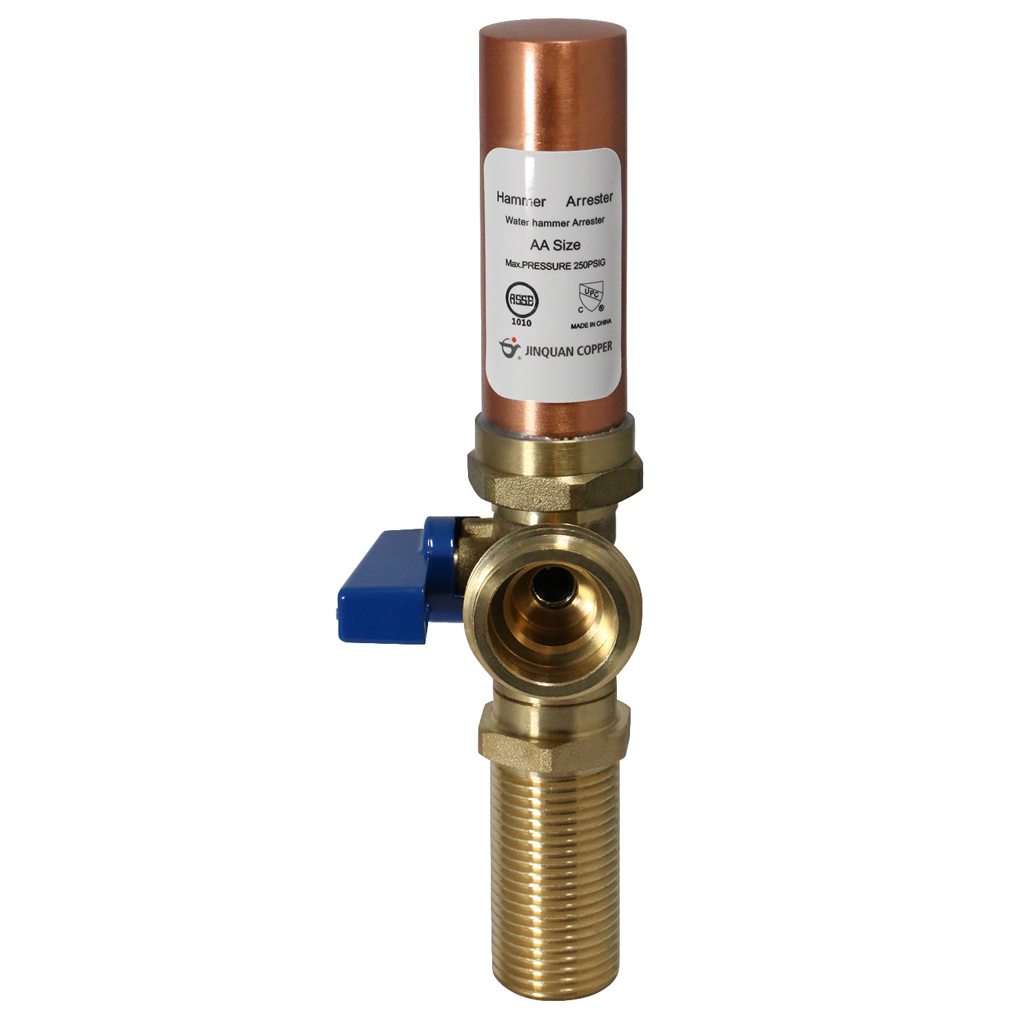 5 Pc XFITTING Washing Machine Stop Valve, 1/2″ MIP x 3/4″ MHT, Blue