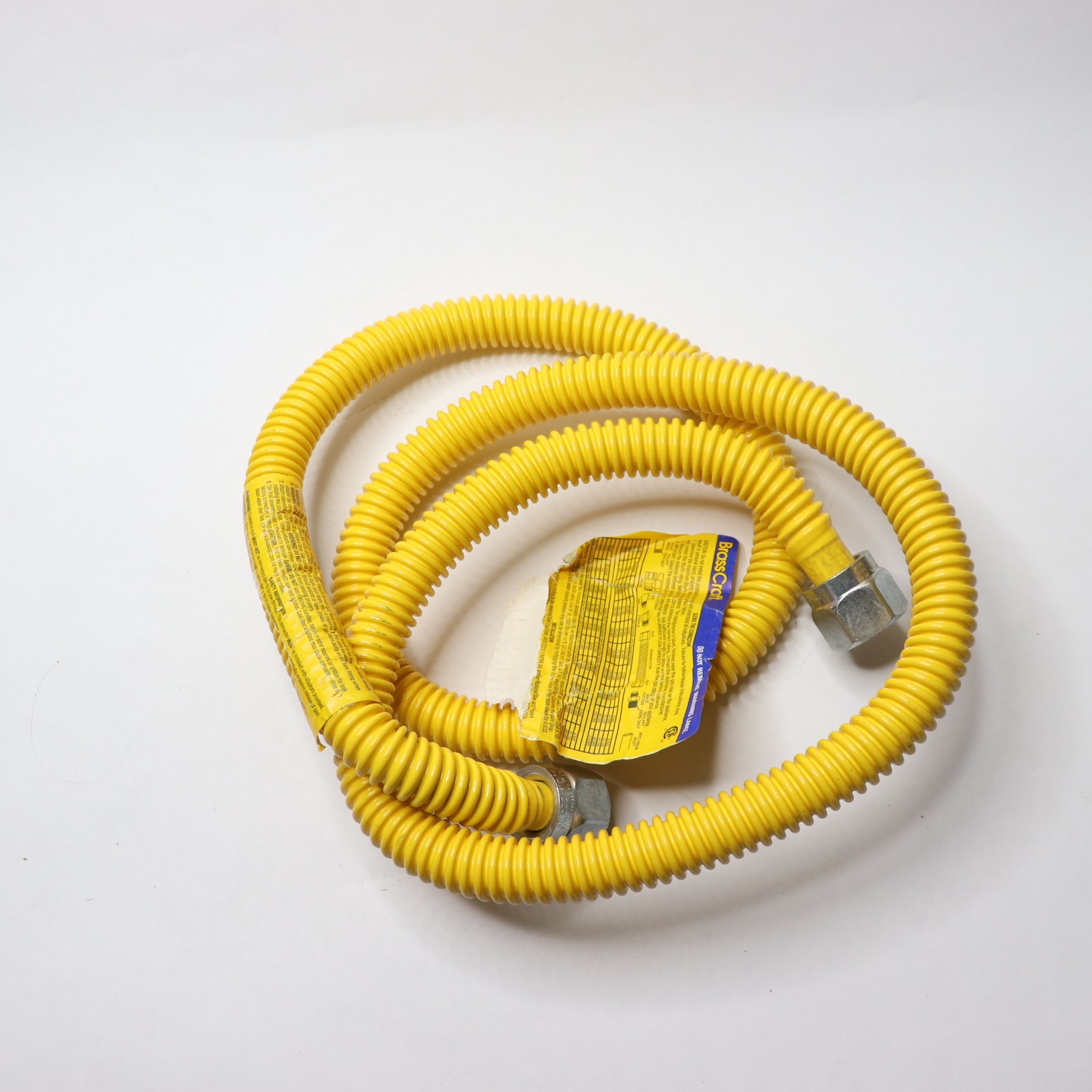 BrassCraft Gas Connector 1/2″ MIP x 1/2″ MIP x 60″ – Missing Both Adapters