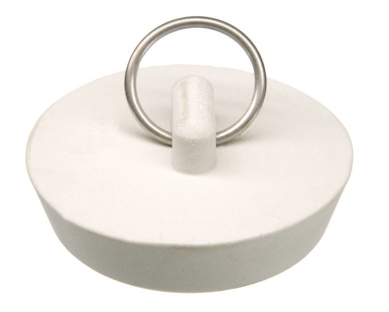 Danco 35980B Durable White Rubber Drain Stopper 1-3/4 in. (Pack of 5)