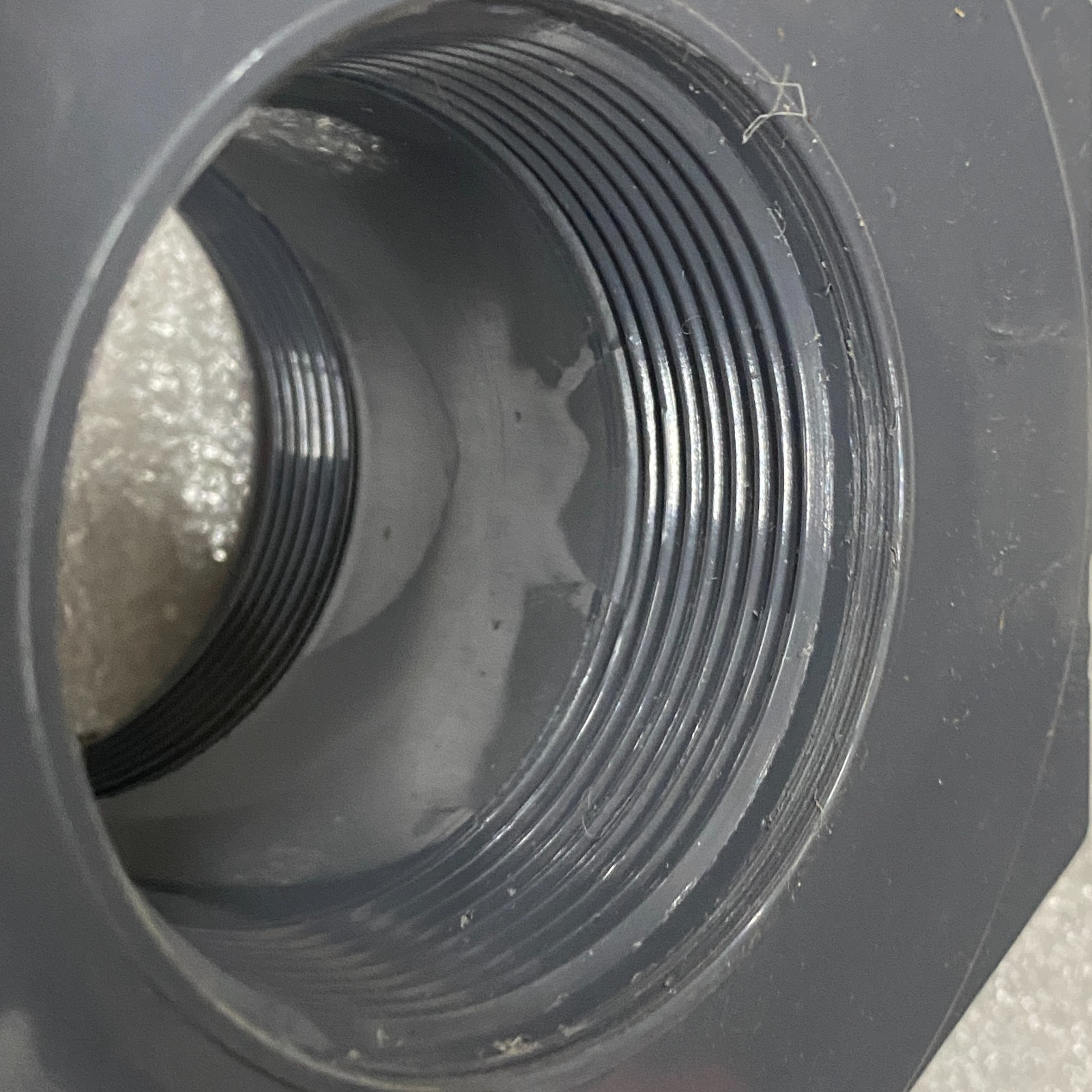 HAYWARD BF10200TXT Bulkhead Plastic Valve Fitting 2″ PVC Black