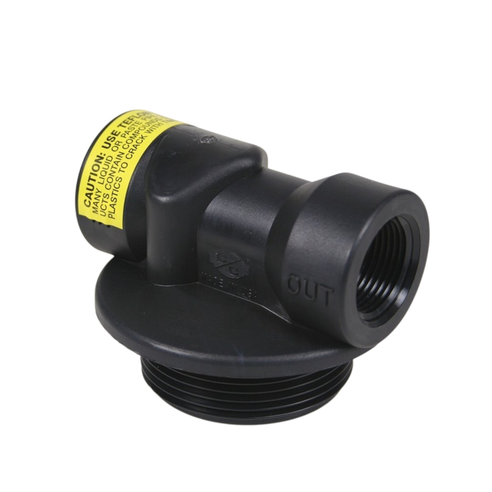 Clack D7171 890S Plastic In/Out Head, 3/4″ Inlet, 13/16″ Riser