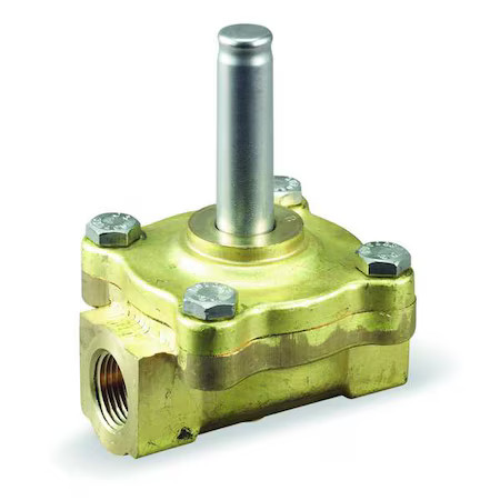 Dayton 008043 Brass Solenoid Valve Less Coil, Normally Closed, 1/2 In Pipe Size