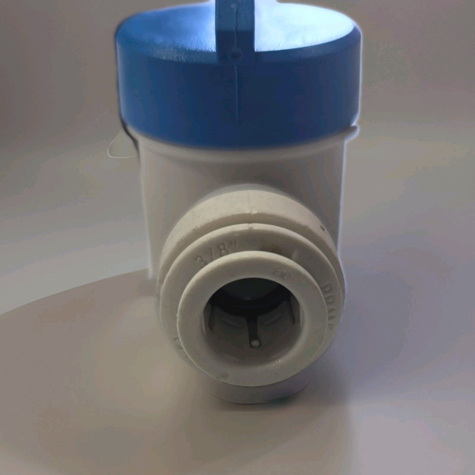 John Guest Push-Fit Inline Ball Valve, Plastic Straight, Blue Handle 0.5-1.0 in