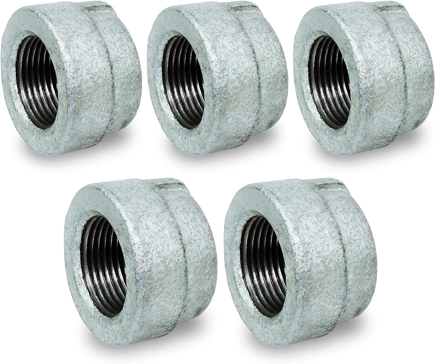 1/4″ FIP Galvanized Malleable Iron Pipe Cap for 300 lb Applications, Extra Heavy