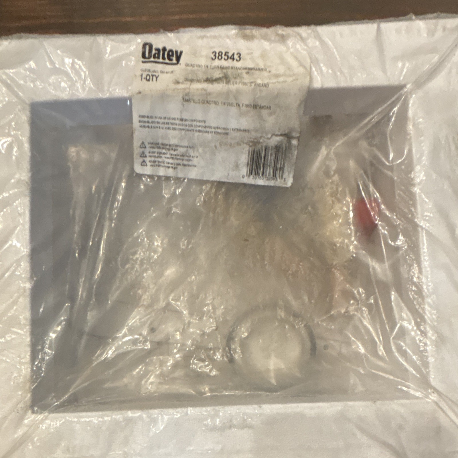 Oatey 38543 Quatro Quarter Turn Valve w/ Test Cap, Brass Finish