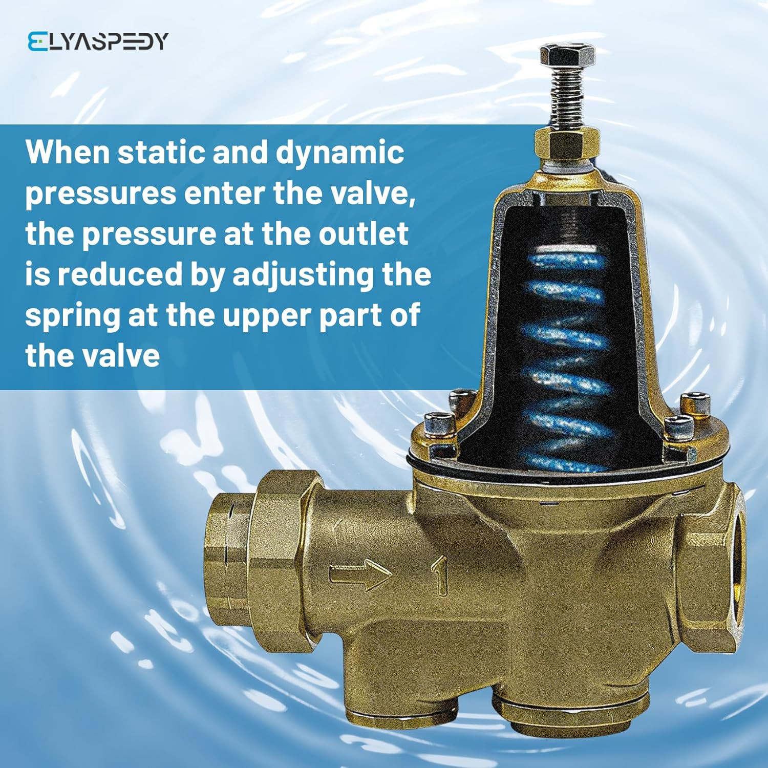 LF25AUB-Z3 1″ Water Pressure Reducing Valve, NPT Female Union X NPT Female Outle