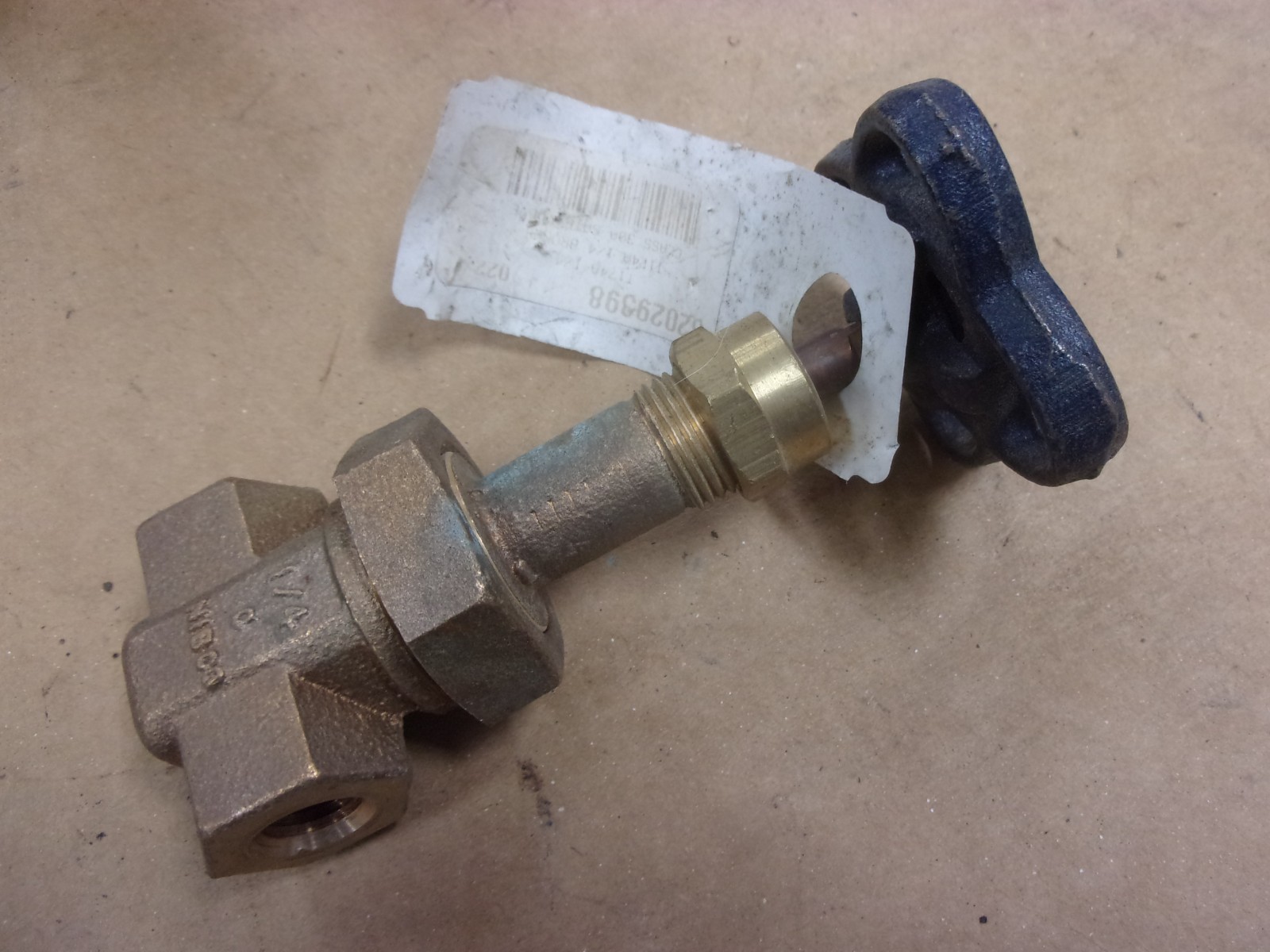 Nibco T-174-A 1/4″ NPT Gate Brass Bronze Valve 300 SWP 600 WOG Pipe Shut Off USA