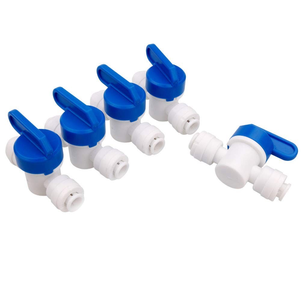 Inline Shut Off Ball Valve 3/8 inch OD Tubing&Hose&Pipe Use Plastic Quick Connec
