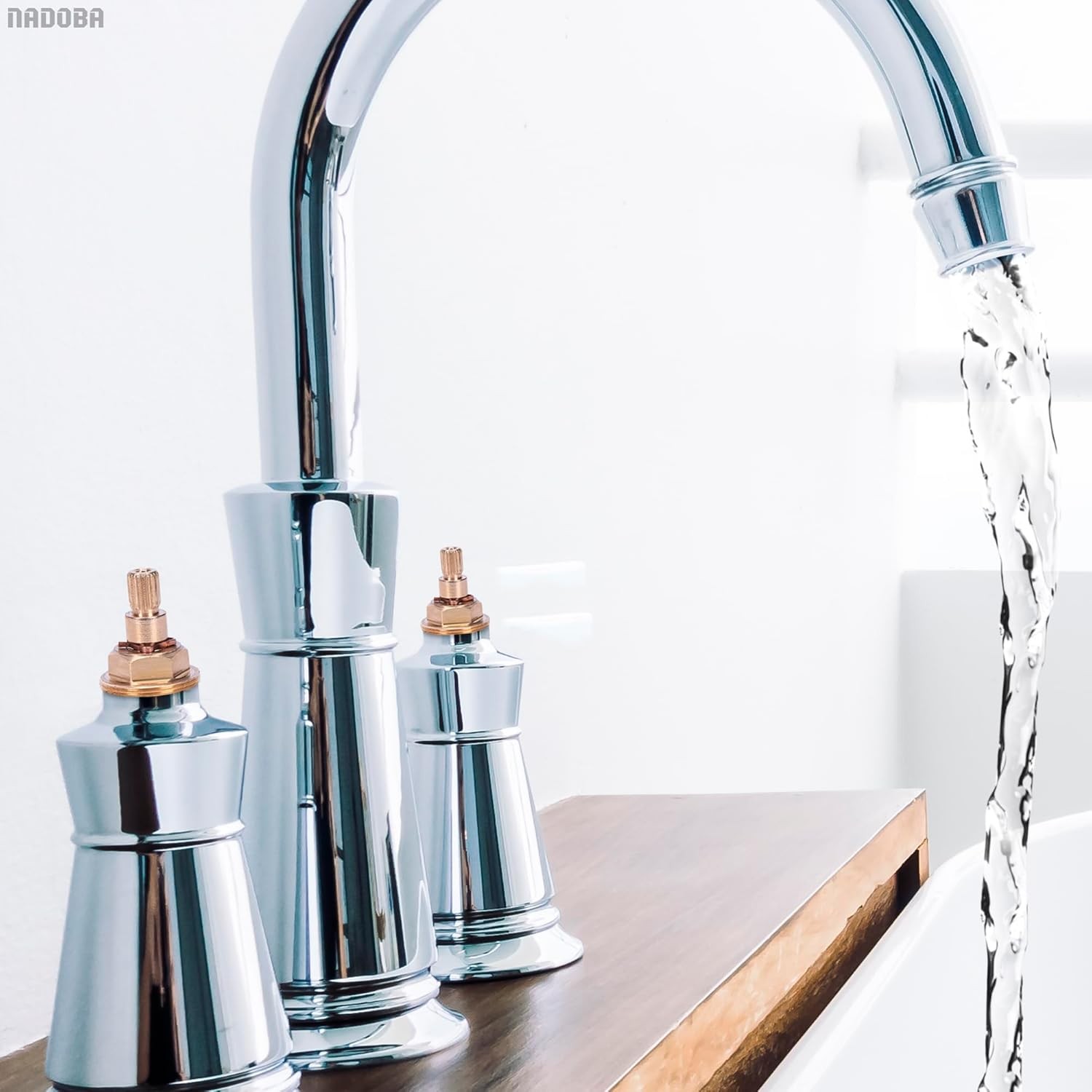 Brass Bathroom Sink Faucet Valve Stem – 2Pcs Hot and Cold Ceramic Disc Stem…