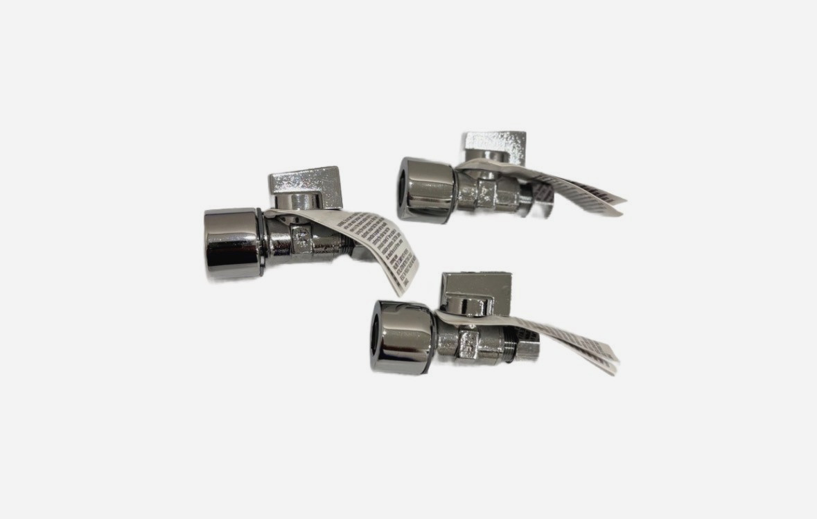 PROFLO PFXQSQ32C 5/8″ OD PUSH x 3/8″ OD 1/4 TURN PUSH STOP – LOT OF 3