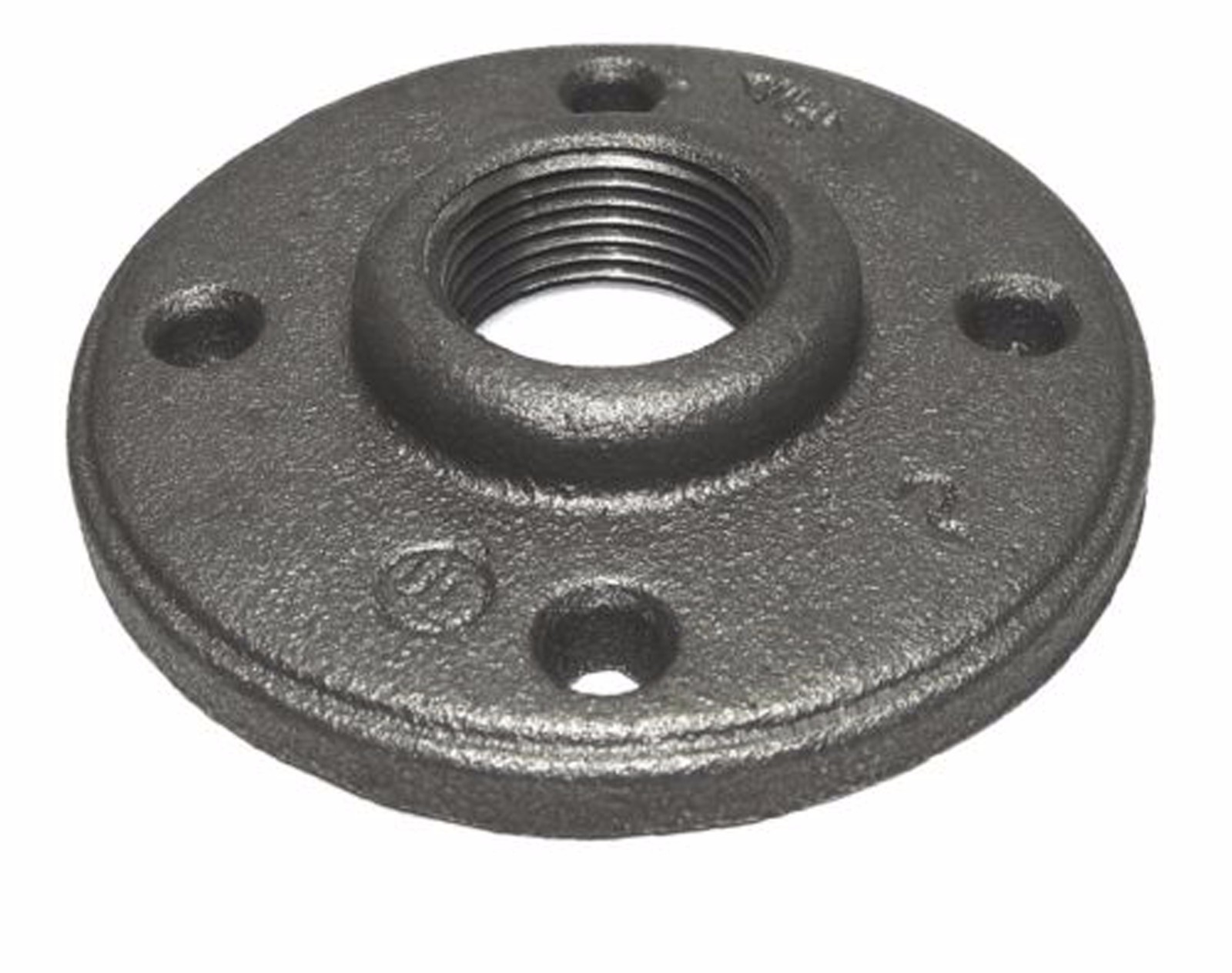 3/4″ BLACK MALLEABLE IRON FLOOR FLANGE fitting pipe npt – LOT OF 10