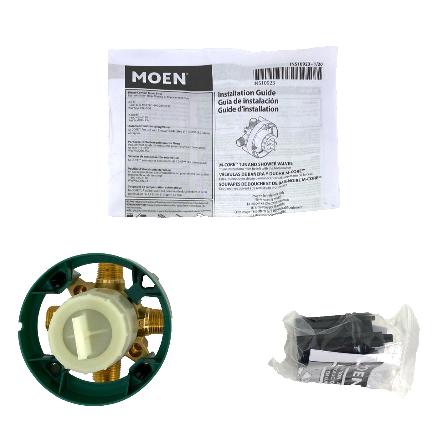 MOEN U140CI M-CORE 4-Port Pressure Balanced 1/2″ CC/IPS Tub Shower Valve 🆕