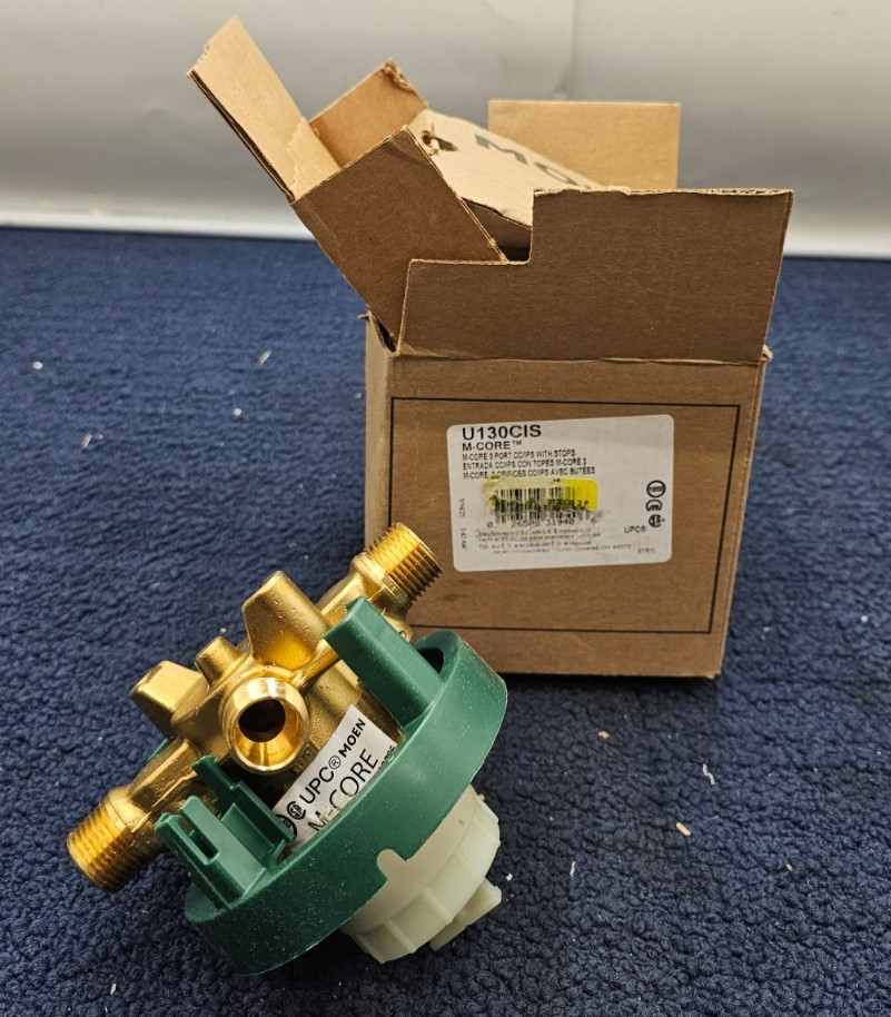 Moen U130CIS M-CORE 3-Port 1/2″ CC/IPS Connection Rough-In Valve