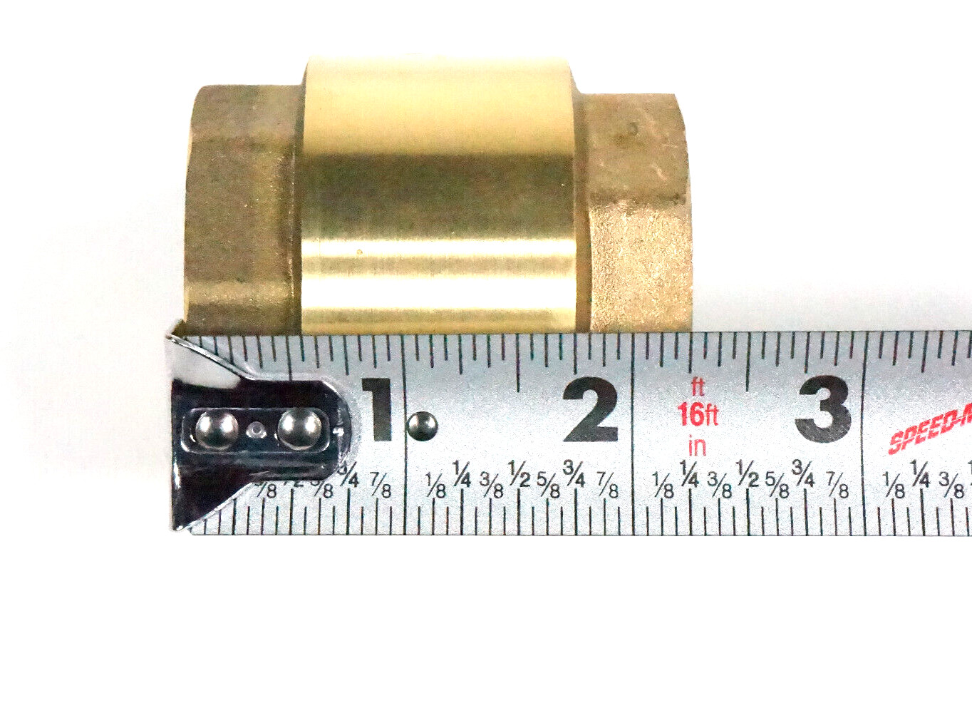 1-1/4 NPT Female Threaded Brass One Way Non Return Check Valve 1.25 NPT