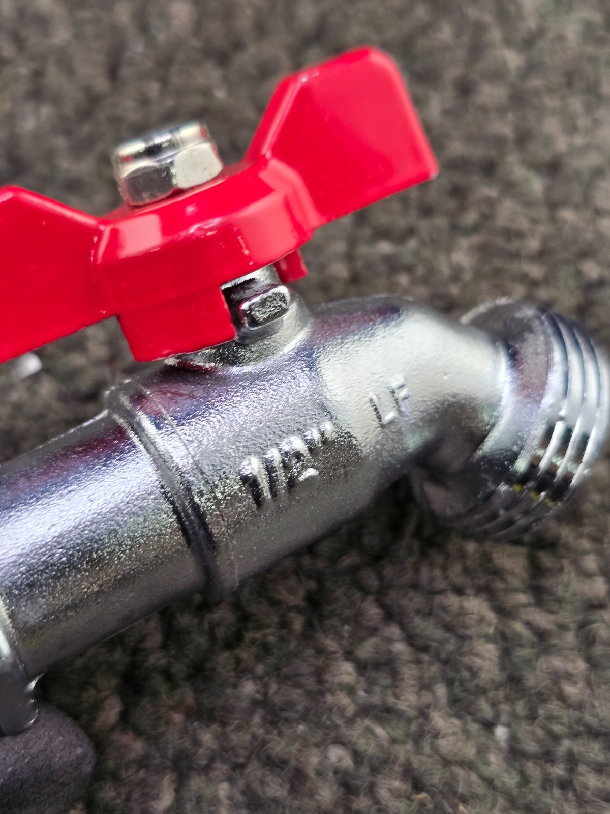 (QTY 5) 1/2″ Hose Bibb Quarter Turn Valve Handle Stainless Steel Threaded NPT