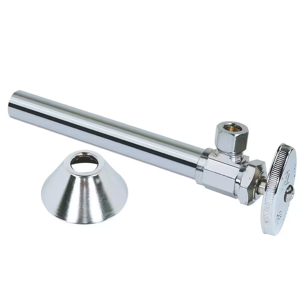 1/2 In. Sweat Inlet X 3/8 In. Compression Outlet Multi-Turn Angle Valve with 5 I