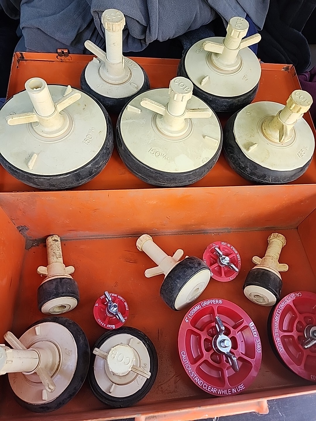 OATEY GRIPPER & COB TEST PLUG/STOPPER LOT 1.5 2 3 4 5 6 INCH